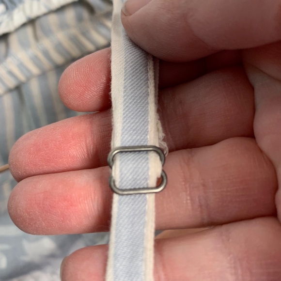 Splendid XS blue & white floral sundress - summery casual adj straps - Picture 4 of 8